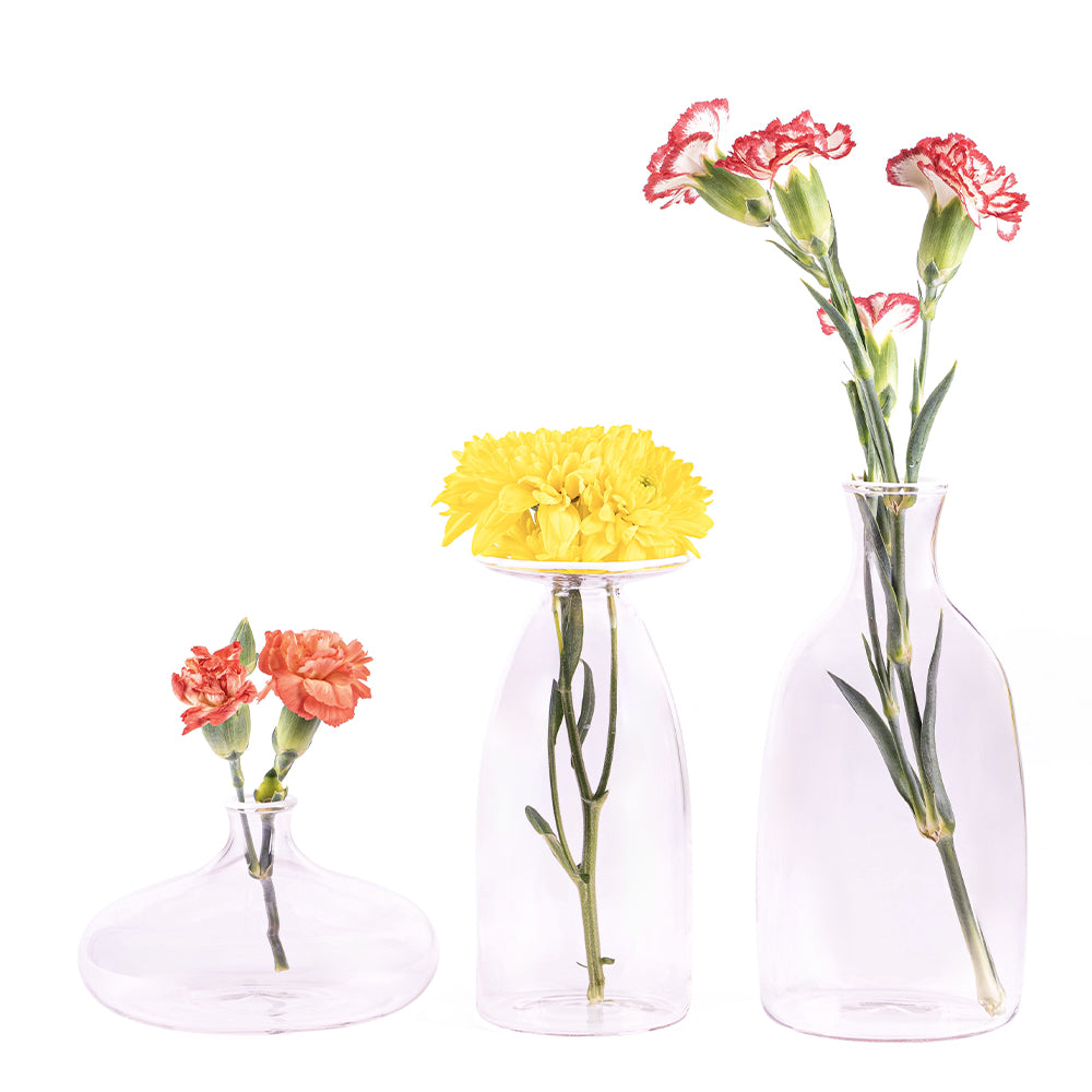 15 cm - Un Fiore Vase à fleurs en verre borosilicaté