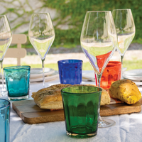 32 cl - Bei Bicchiere Acqua in Vetro Soffiato - Set 6 Pezzi