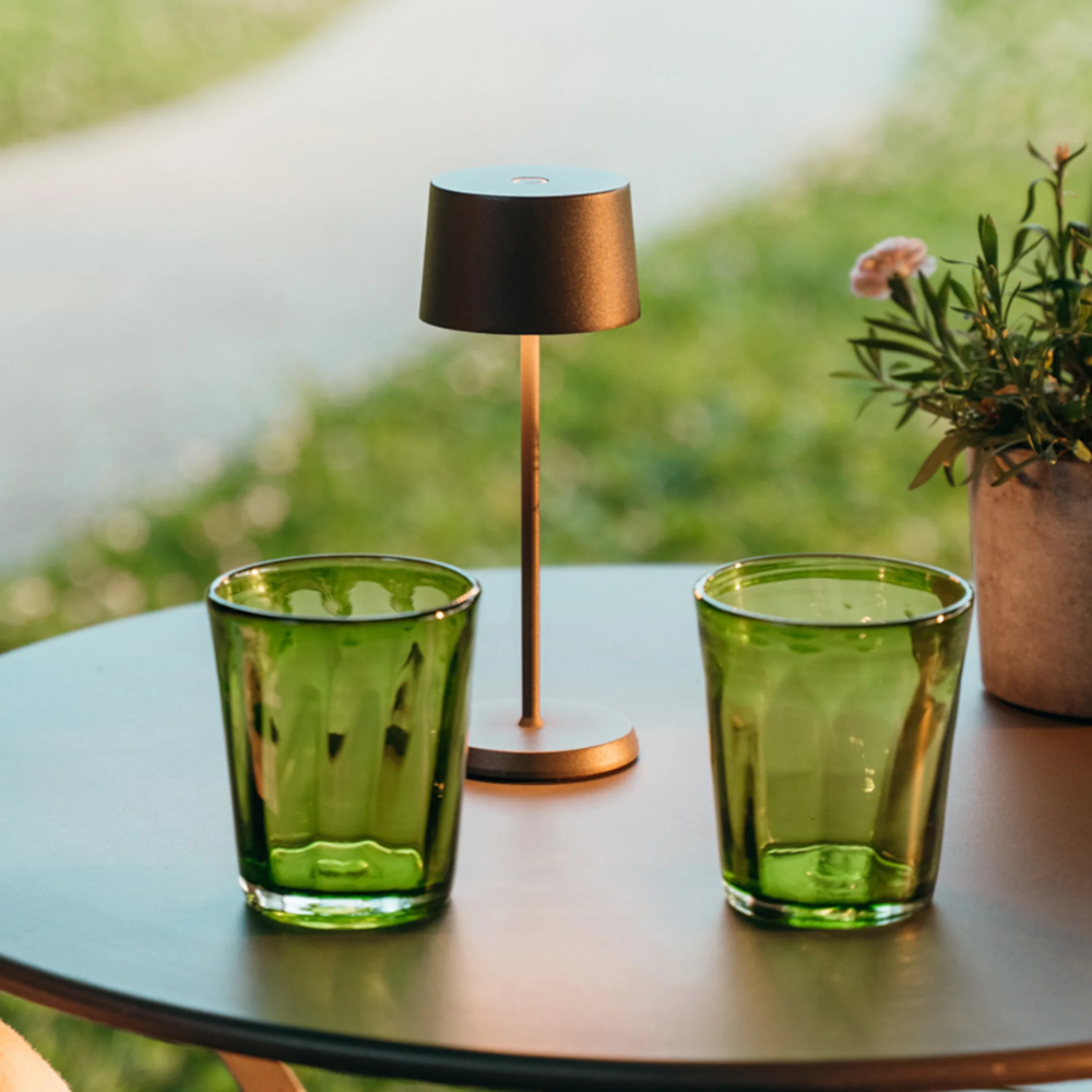 32 cl - Bei Bicchiere Acqua in Vetro Soffiato - Set 6 Pezzi